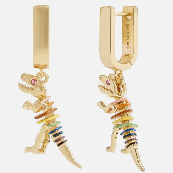 Coach Rainbow Rexy Earrings - Picture 1 of 3